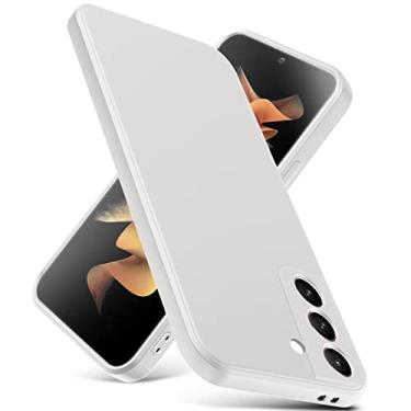 Imagem de YSLBWLE Capa para Samsung Galaxy S22, capa fina de silicone líquido, à prova de choque, capa fina para celular Galaxy S22 5G, capa protetora de câmera de corpo inteiro - bege 2-sam s22-04