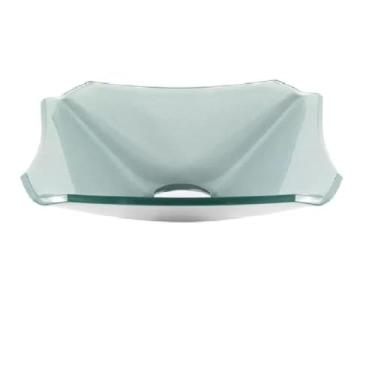 Imagem de CUBA DE VIDRO QUADRADA CHANFRADA 30CM PRATA