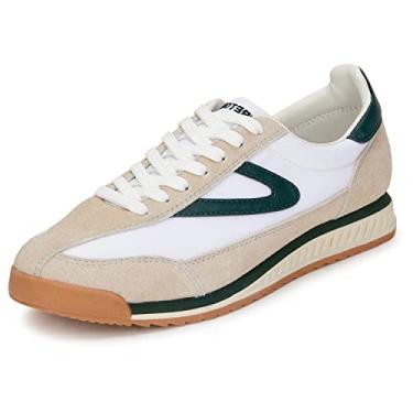 Imagem de TRETORN Tênis feminino Rawlins casual com cadarço e estilo vintage clássico, Branco/Verde, 7