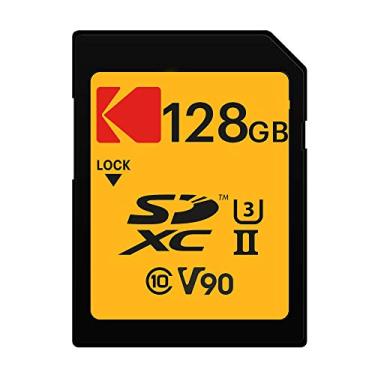 Imagem de Kodak Cartão de memória 128GB UHS-II U3 V90 Ultra Pro SDXC - Velocidade de leitura de até 3000 MB/s e velocidade de gravação de 270 MB/s