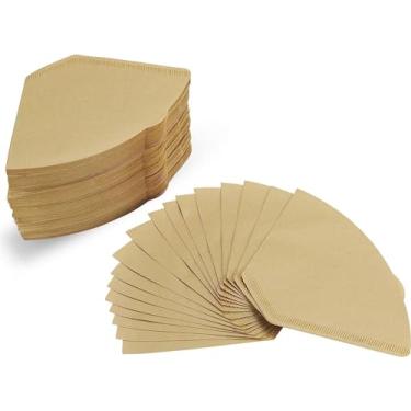 Imagem de (100, Natural Unbleached) - 4 Cone Coffee Filters (Natural Unbleached, 100)