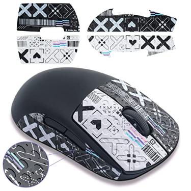 Imagem de JOMKIZ Fita adesiva para mouse Logitech G Pro Superlight, autoadesiva, pré-cortada, resistente ao suor, kit profissional de atualização de mouse, para os jogadores mais exigentes