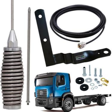 Imagem de Antena Móvel Px Mola Inox 2,70 metros Suporte Dianteiro Constellation 