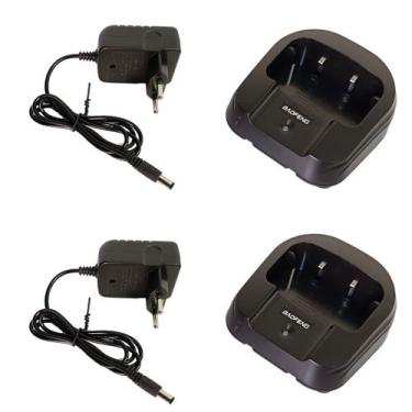 Imagem de 2 Bases Carregadora Para Rádio Comunicador Uv6 E UvS9 Plus - Baofeng