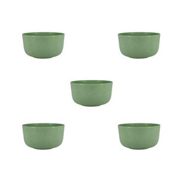 Imagem de Kit 5 Cumbuca Tigela Bowl Caldo Sobremesa Sopa Sorvete Fibra de Trigo 