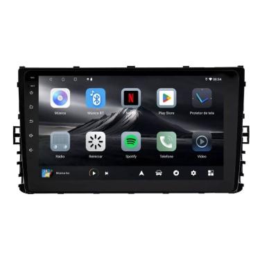 Imagem de Central Multimídia T-Cross Polo Virtus 2018 2019 2020 2021 2022 Adak G2 Tela de 9" QLED 2GB de RAM 64GB Android Auto e Carplay + Câmera de ré