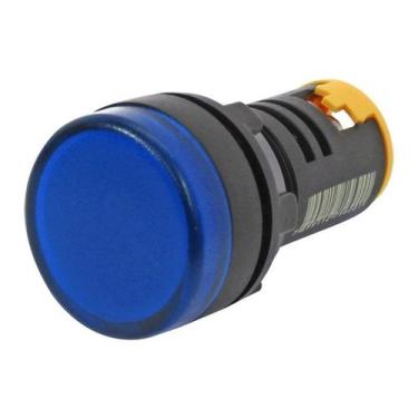 Imagem de L20-Ar2-Blp Sinaleiro Led 220v Azul Puro Metaltex, Preto e Azul