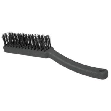 Imagem de Escova de Aço Roma 4 Fileiras Cabo De Plástico