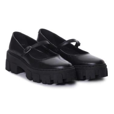 Imagem de Mocassim Couro Oxford Feminino Tira Tratorado Conforto Moda - Q&A, Pre