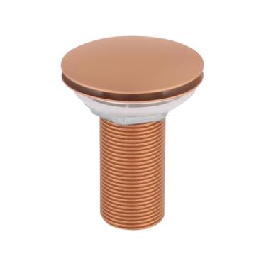 Imagem de Válvula Click Pia Cuba Banheiro Lavatorio Rose Gold 7/8 - Só Acabament