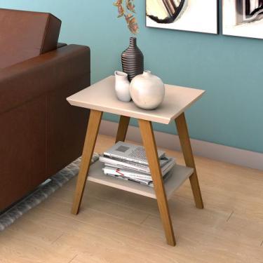 Imagem de Mesa de Canto Mônaco Off White - QUALITY, BRANCO