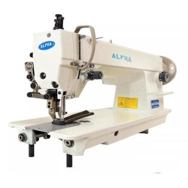 Imagem de Máquina De Costura Industrial Reta Transporte Duplo 110/220v - Alpha, 