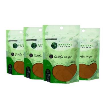 Imagem de Canela em Pó Pote com Dosador  Kit 4 Ingredientes Selecionados 40g Pou