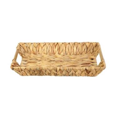 Imagem de Cesto de fibra natural seagrass c/ alça - paramount - pai, 38x29x9 Cm