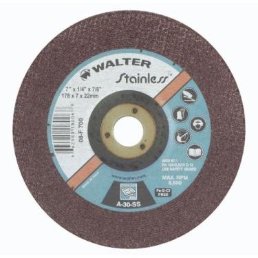 Imagem de Disco De Desbastes Para Inox 7x1/4x7/8" Walter 08F700