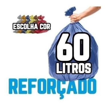 Imagem de Kit Com 3 Saco De Lixo 60 Litros 100Un Colorido - HIGIPACK