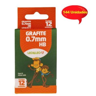 Imagem de Kit 12 Cases Com 12 Unidades Grafite 0.7mm Leonora