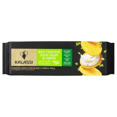 Imagem de Snack De Arroz Kalassi Cebola Sem Glúten 100 Gramas, 1, Queijo e Cebol