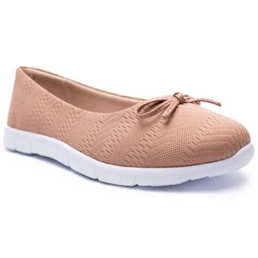 Imagem de Sapatilha Moleca Laço Flatform Tecido Orion-Nude, 37
