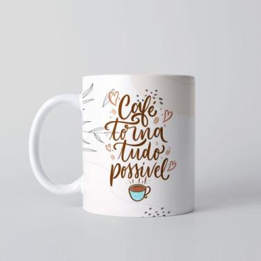 Imagem de Caneca de Café e Chá de Cerâmica Personalizada Sublimação 325ml - LIVE