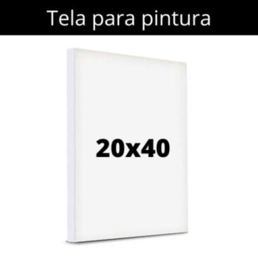 Imagem de Tela para pintura 20cmx40cm MOLDURART
