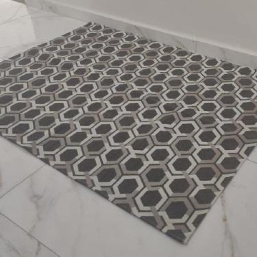 Imagem de Tapete Sala 2.00m x 1.40m Jacquard Tecido Antiderrapante - Mercadão do