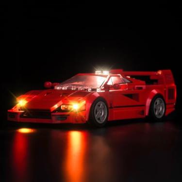 Imagem de Hilighting Upgraded Led Light Kit for Lego Speed Champions Ferrari F40 Super car Building Set, Compatible with Lego 76934 (Model Not Included)