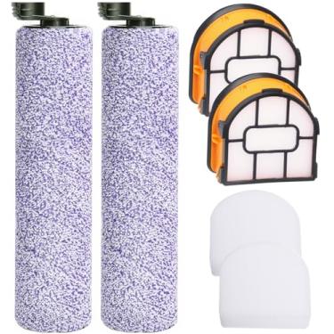 Imagem de Substituição de rolo de escova e filtro de vácuo para aspirador Shark WDB1F2 HydroVac XL 3 em 1, também serve para aspirador Shark AW201 AW302 WD201 WD100 WD200 WD101 HydroVac Aspirador de pó seco sem