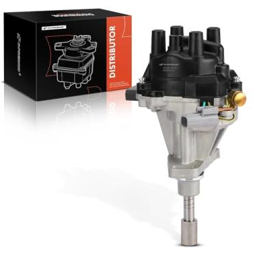 Imagem de A-Premium Distribuidor de ignição com tampa e rotor compatível com Nissan Pickup 1996-1997 2,4L, substituição # 221001S702, 221001S703