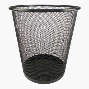 Imagem de Organizador de Escritório PRETO, Lixeira Aramada, Porta Caneta Lápis, 