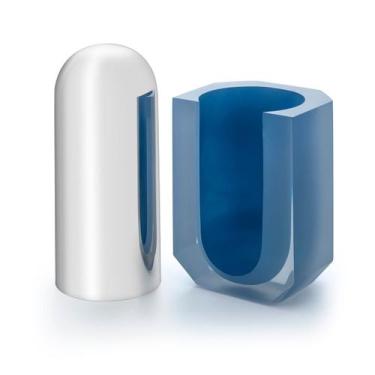 Imagem de Vaso Alto Smooth Azul Serenity Polido - St James