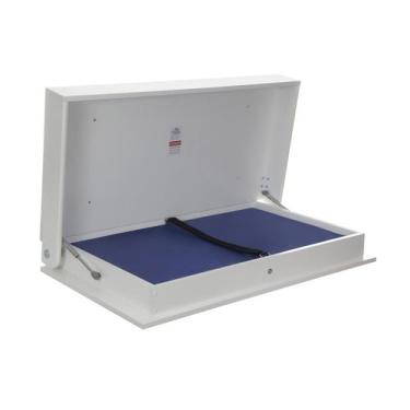 Imagem de Fraldário retrátil de parede -trocador de bebês "comfort baby" , Branc