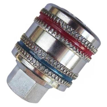 Imagem de Engate Rápido Pneumático 1/4x Rosca Fêmea 1/4 Bsp