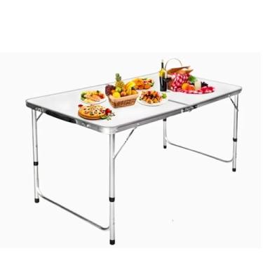 Imagem de Mesa De Camping Dobrável Reforçada Compacta Leve Em Alumínio Com Tampo Em MDF Resistente Fácil Transporte Design Maleta Para Camping Piqueniques E Eventos Ao Ar Livre Utibom®