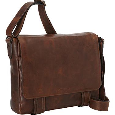 Imagem de FRYE Bolsa carteiro masculina Logan, Marrom escuro, tamanho nico