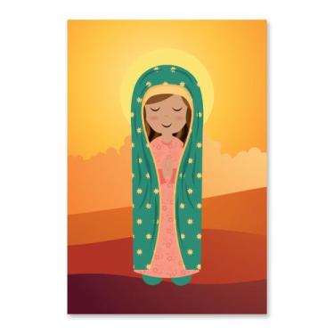 Imagem de Placa Decorativa MDF Nossa Senhora de Guadalupe 20x30cm - Quartinhos