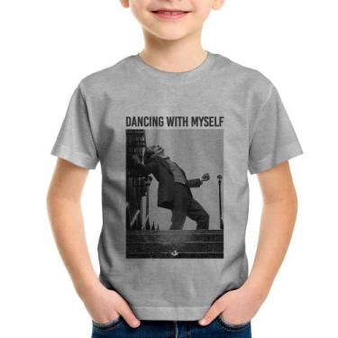 Imagem de Camiseta Infantil Dancing with myself - Foca na Moda, Cinza, 14