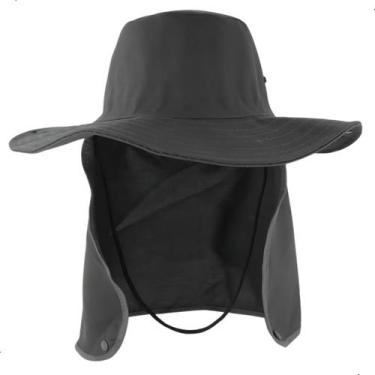 Imagem de Chapeu Australiano Pescador Com Proteção de Pescoço Cinza - Summer, Ch