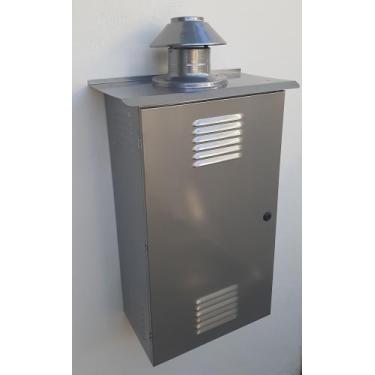 Imagem de Abrigo para aquecedor a gás cor alumínio 75Ax42Lx24P - Metalsul