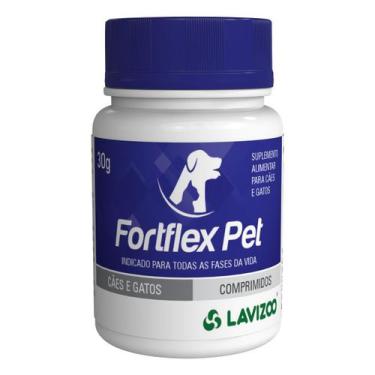 Imagem de Fortflex Pet 30g Regenerador Articular para Cães e Gatos c/ 30cp - Lav