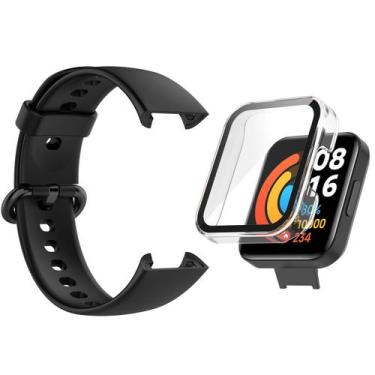 Imagem de Kit Pulseira + Full Case para Mi Watch 2 Lite - Estilo no Pulso, Preto