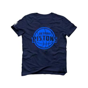 Imagem de Camiseta  Detroit Pistonss Basquete Derrick Rose Ben Wallace - Loja Wh