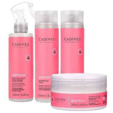 Imagem de Cadiveu Glamour Kit  Shampoo + Condicionador + Máscara + Fluído - Cadi