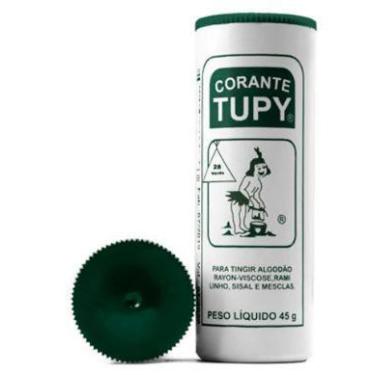 Imagem de 12 Corante para Tingir Tecidos Roupa Tupy 45g Diversas Cores, Verde