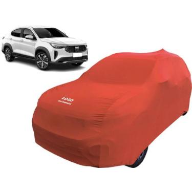 Imagem de Capa De Tecido Para Proteger Carro Fiat Fastback - Mz, Vermelha