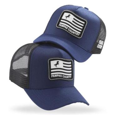 Imagem de Boné Sertanejo Telinha Cavalo Bandeira Original Pampas Country - Pampa