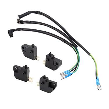 Imagem de Minho Interruptor universal de parada da lâmpada de freio com cabos de freio para Yamaha Honda Kawasaki Suzuki Chinese GY6 50cc-250cc Scooter ATV Dirt Pit Bike Quad Moped Motocicleta