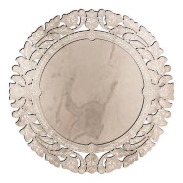 Imagem de Espelho Decorativo Veneziano Sala Quarto 90x90 38214 - CREATUS, prata