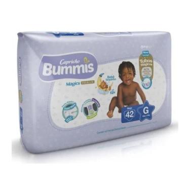 Imagem de Fralda Infantil Capricho Bummis Tubos Mágicos Mega, G c/42