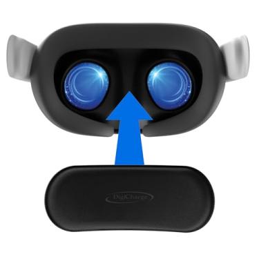 Imagem de Digicharge VR Lens Cover for Vision Pro, Meta Quest 3, Quest 2, PSVR, HTC Vive, Valve Index & More – Soft Foam Lens Protector with Fabric Cover | Dust & Scratch Protection for Storage & Travel